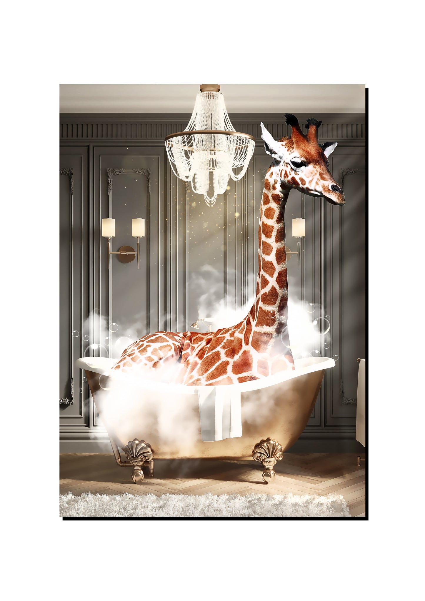 Hartebeest Blowing Bubbles art print