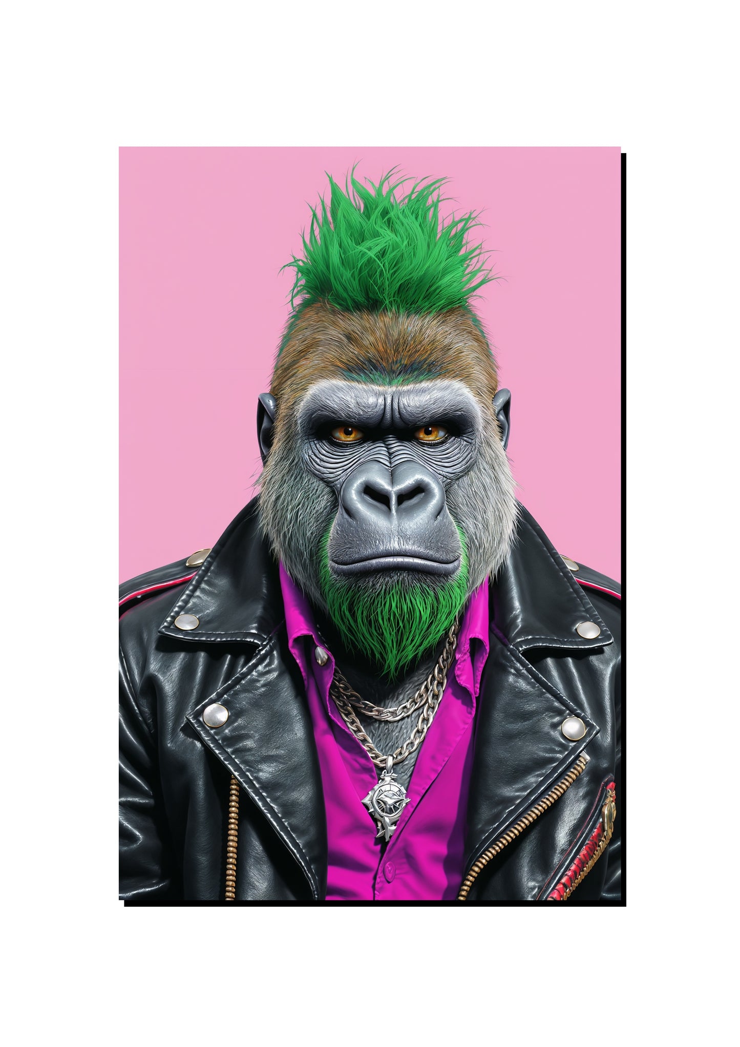 Punk Gorilla Wall Art art print
