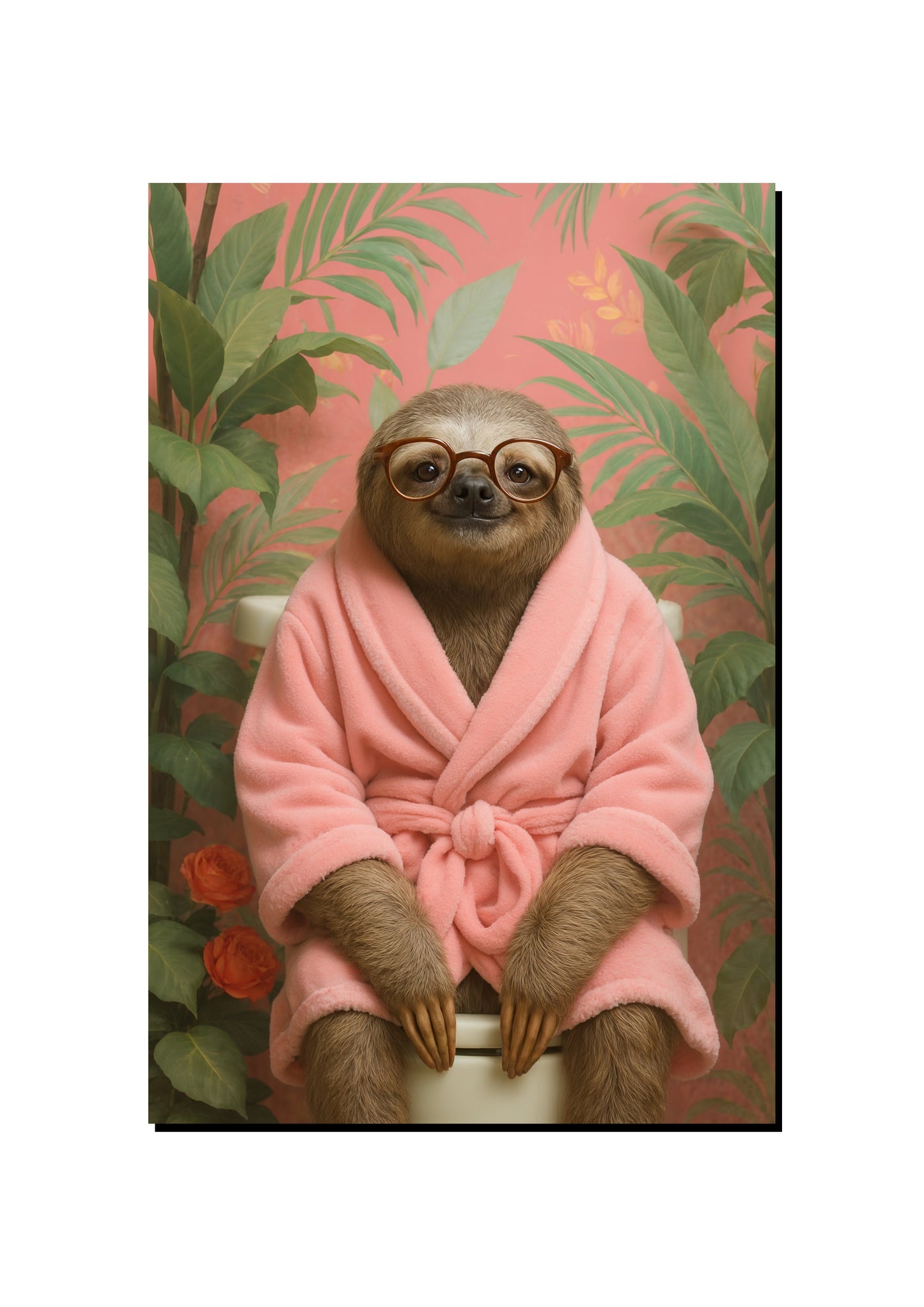 Cute Sloth Wall Art art print