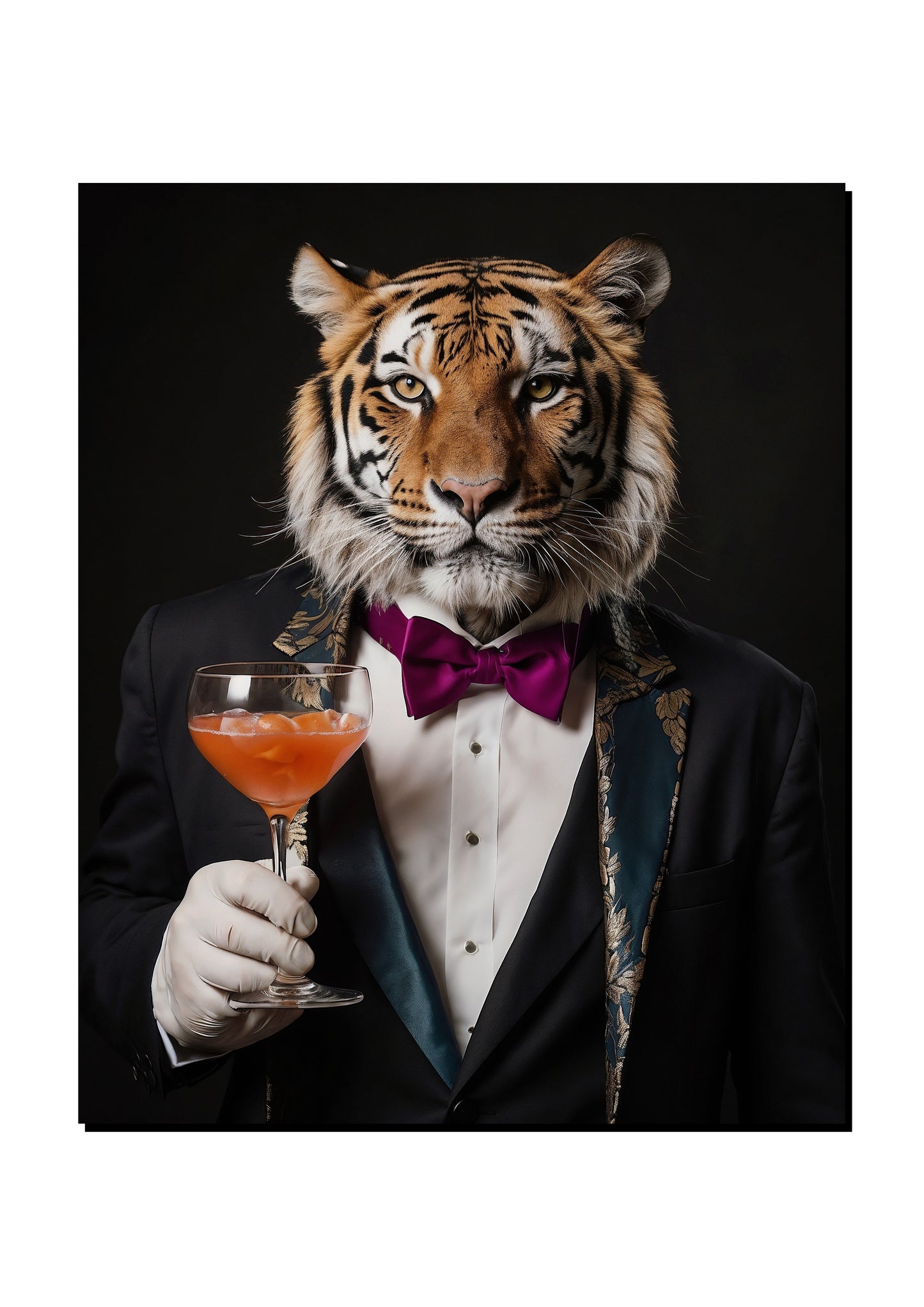 Eland Wearing a Bow Tie art print