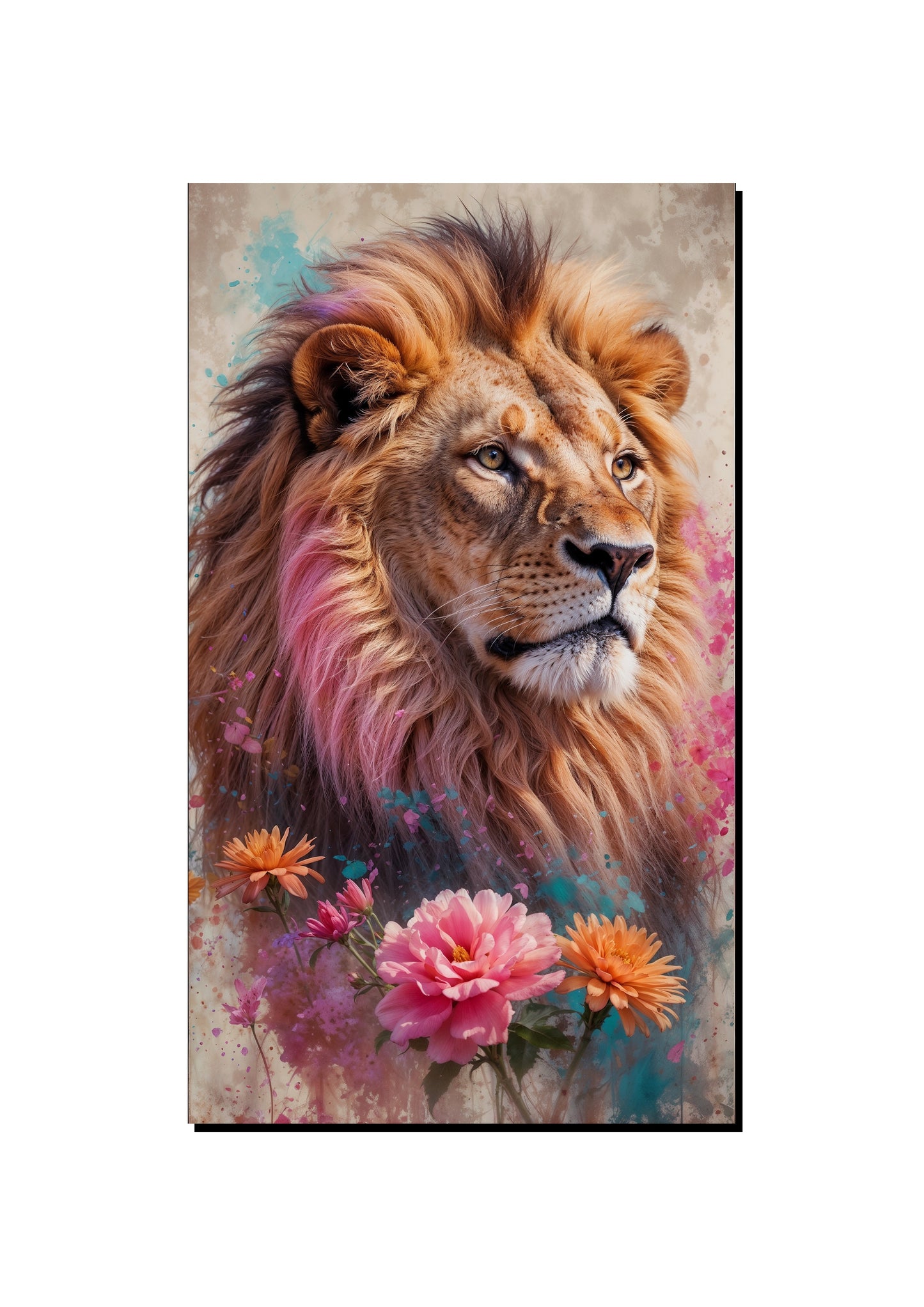 Snow Leopard Carrying a Balloon art print