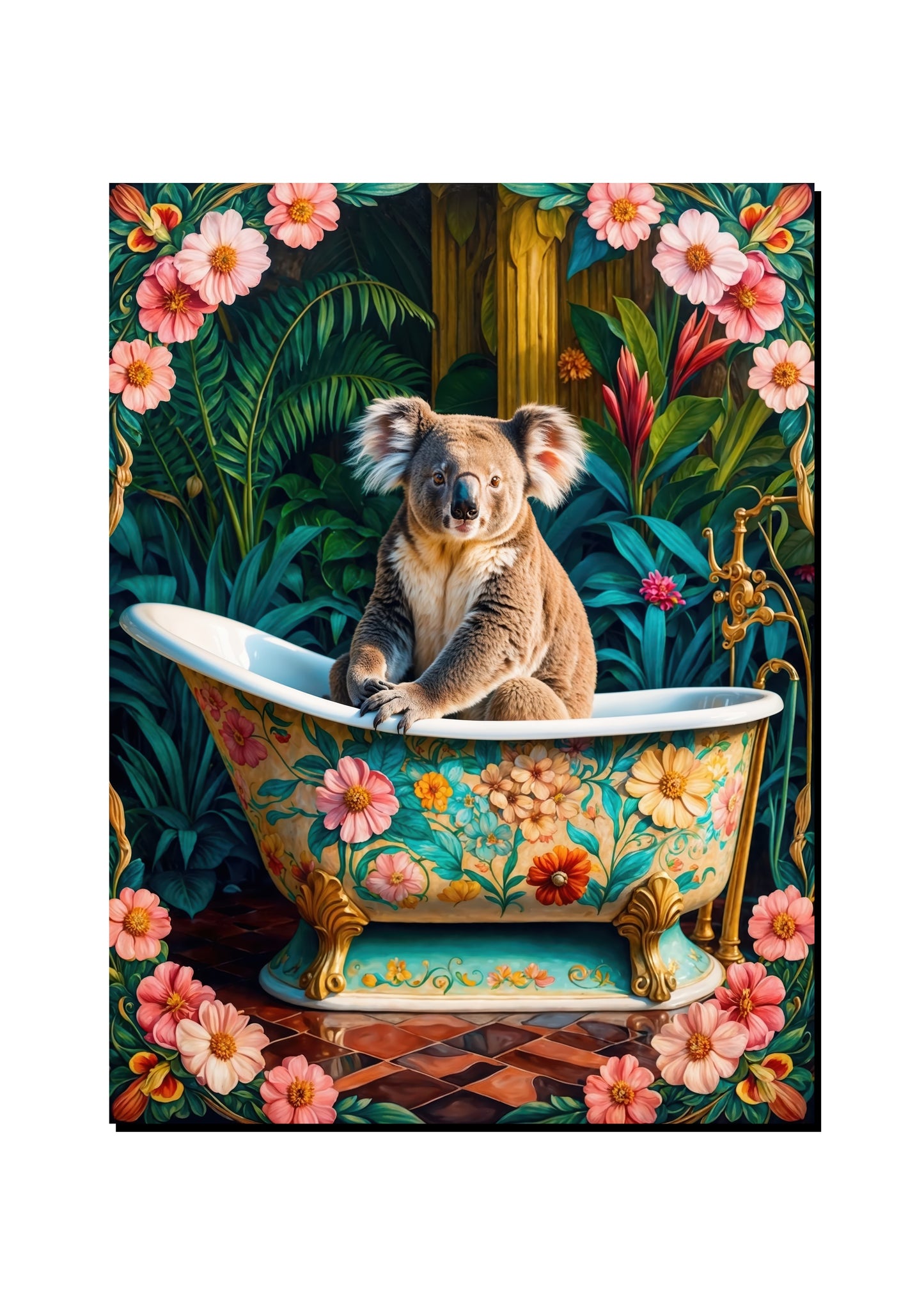 Blesbuck Juggling Cupcakes art print
