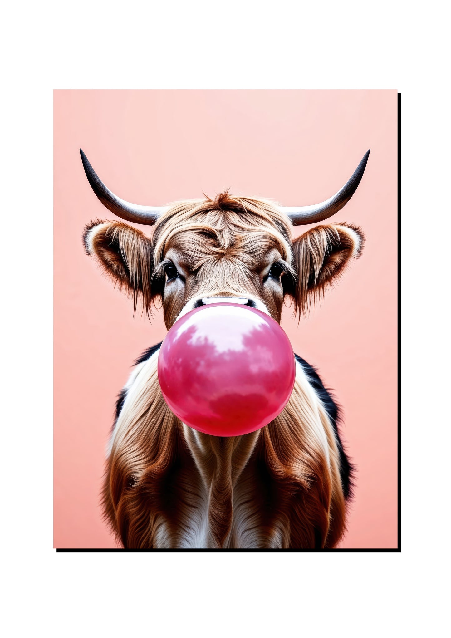 Funny Cow Bubble Gum Wall Art art print