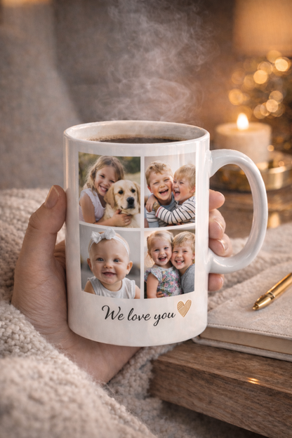 Personalised Mug – Custom Photo & Text Mug – Gift for Family, Couples, Friends & Any Occasion