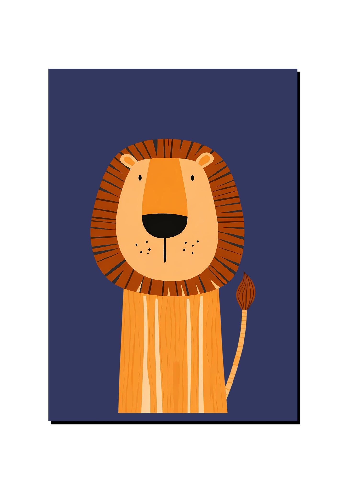 Cute Lion Wall Art art print