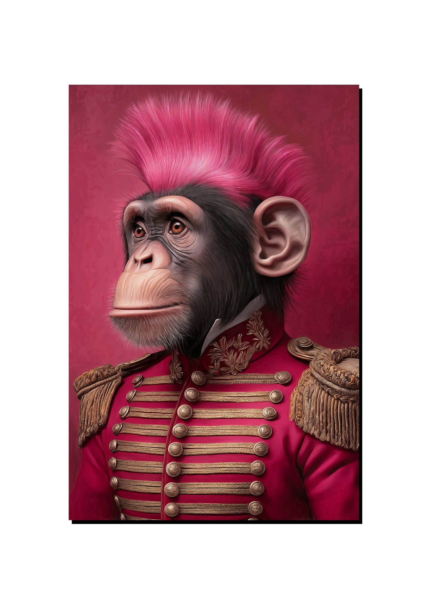 Pink Monkey Army Wall Art art print