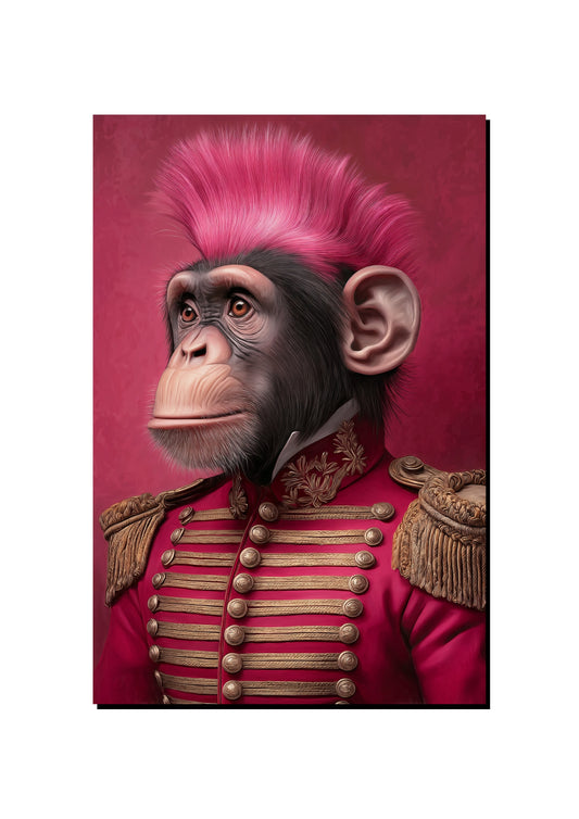 Pink Monkey Army Wall Art art print