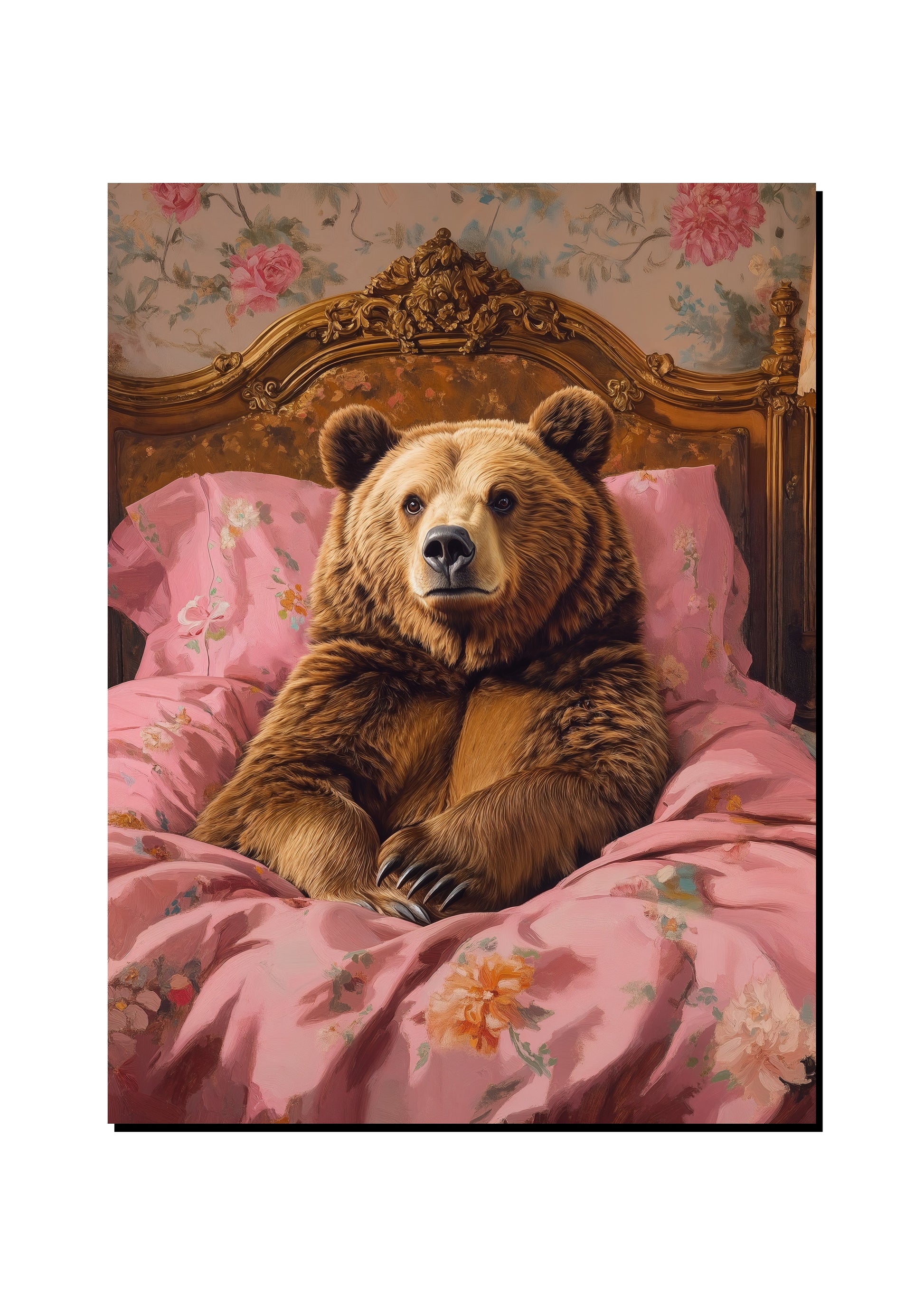 Cute Bear Wall Art art print