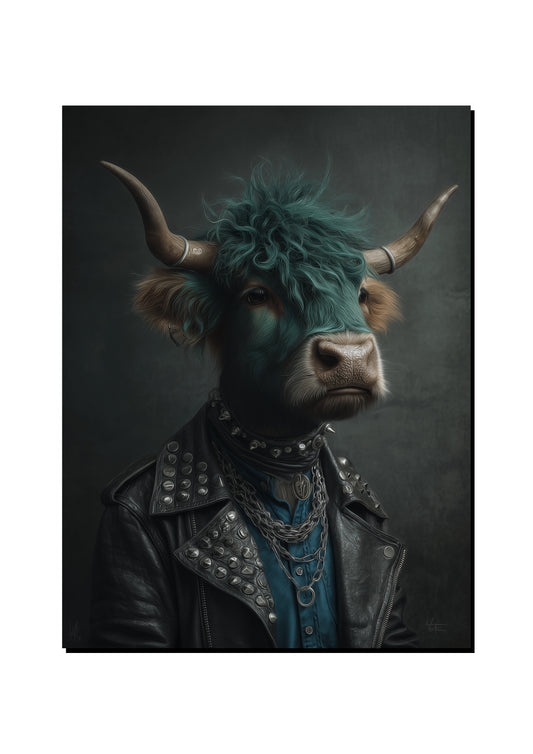 Bull Portrait Wall Art Print art print