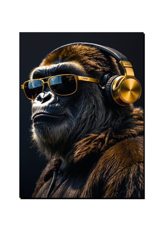 Gibbon Reading a Romance Novel art print