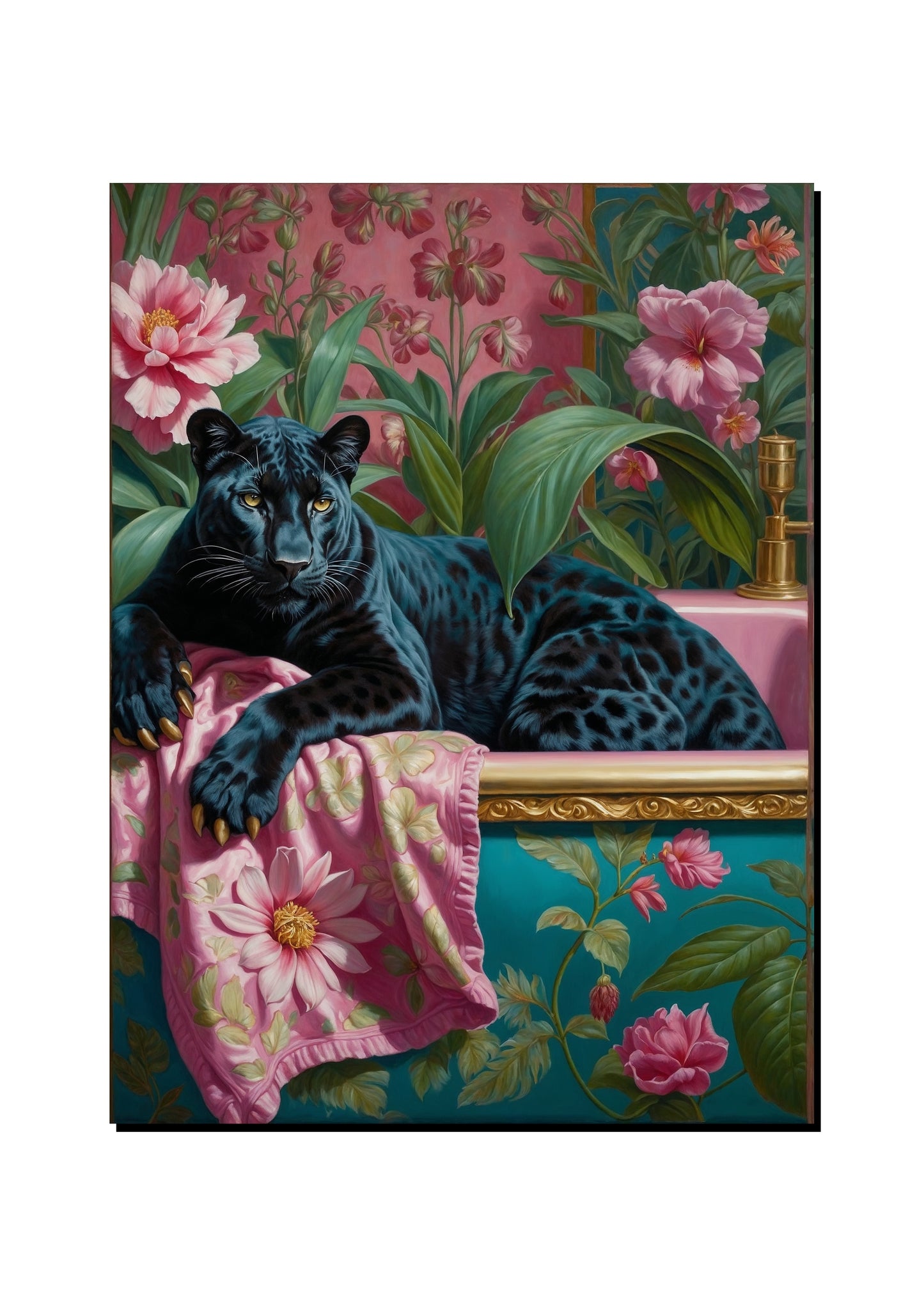 Luxury Black Panther Wall Art art print