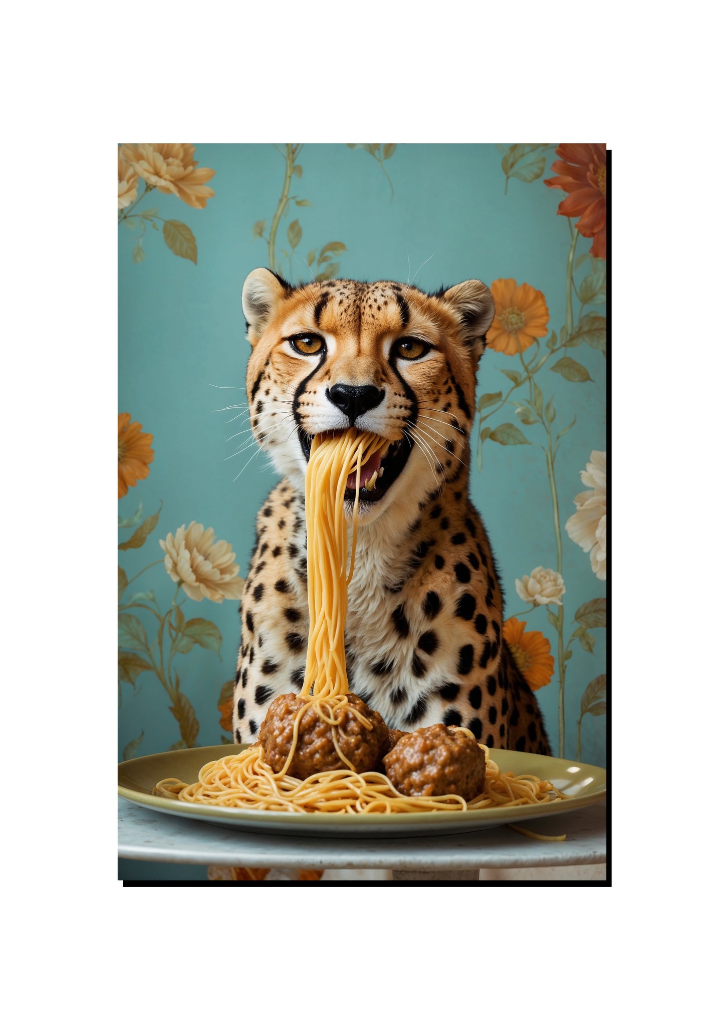 Monitor Lizard Juggling Cupcakes art print