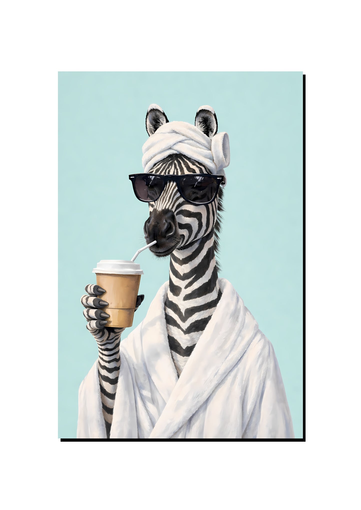 Manta Ray Wearing Sunglasses art print