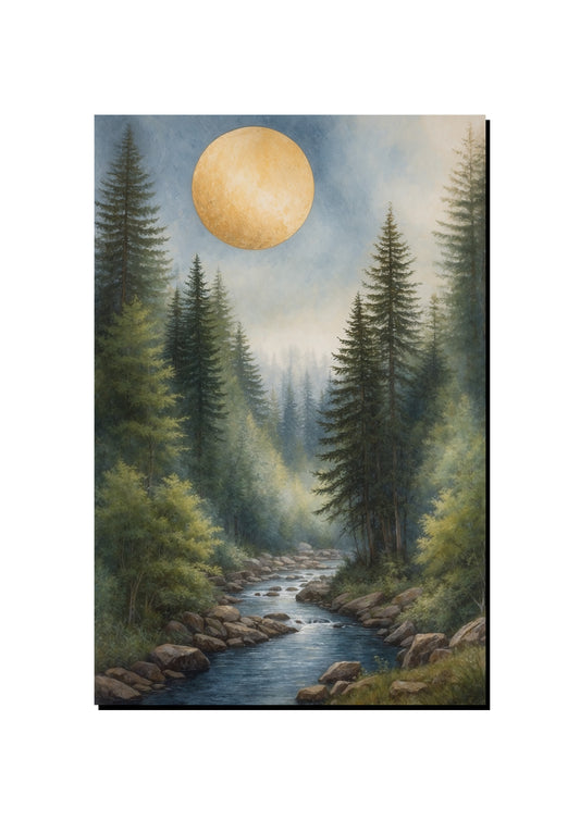 Deer Wearing a Crown art print