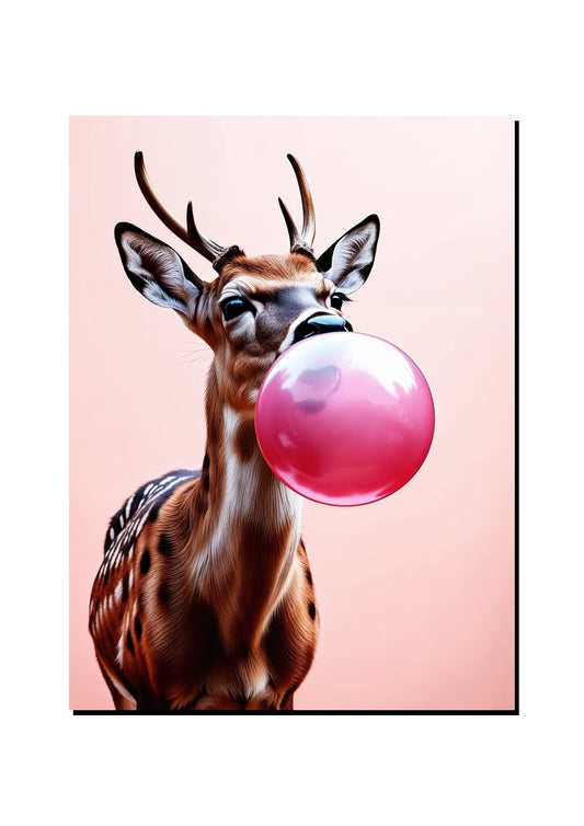 Blesbuck Reading a Romance Novel art print