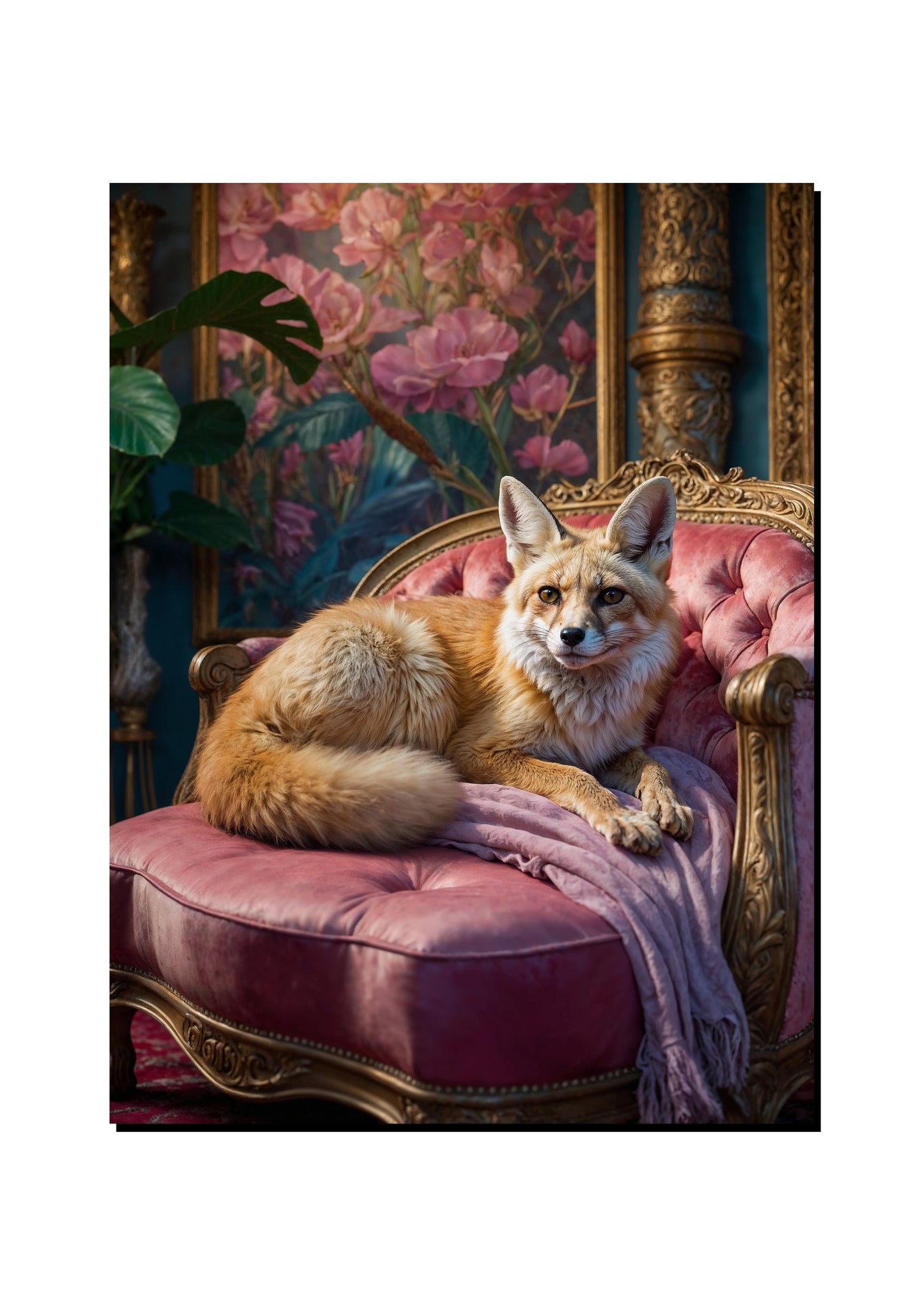Gerenuk Reading a Romance Novel art print