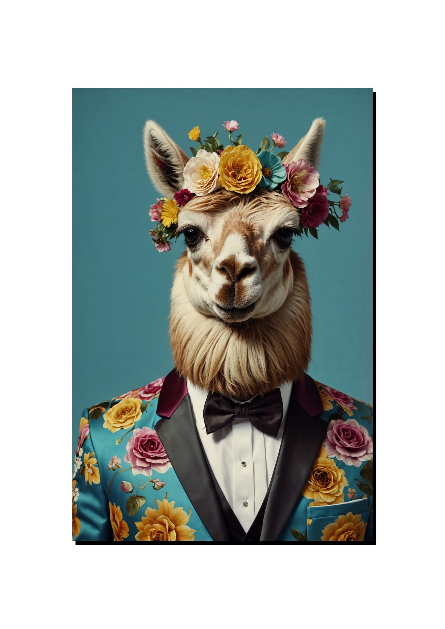 Funny Llama Wall Art art print