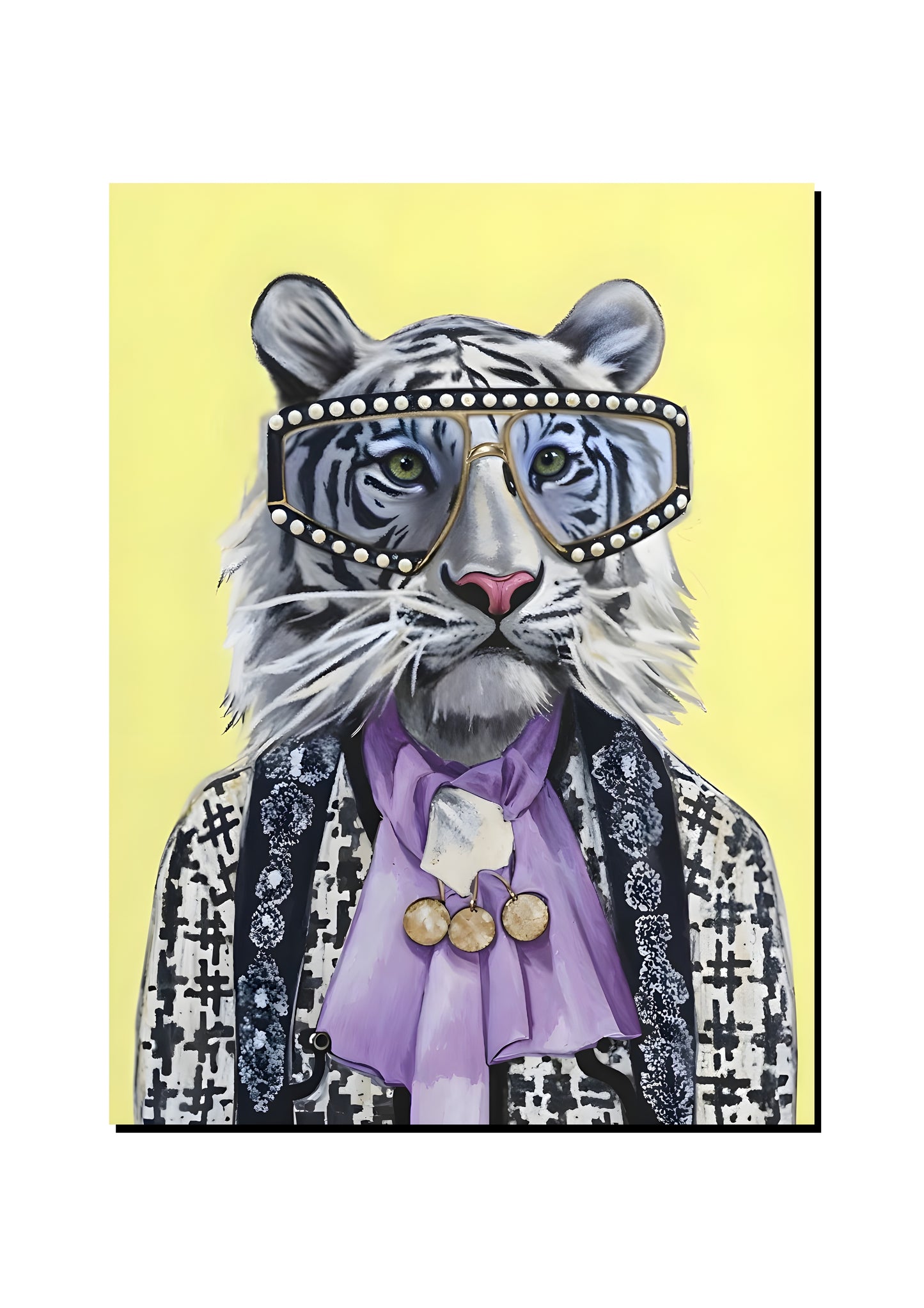 Tamarin Reading a Romance Novel art print