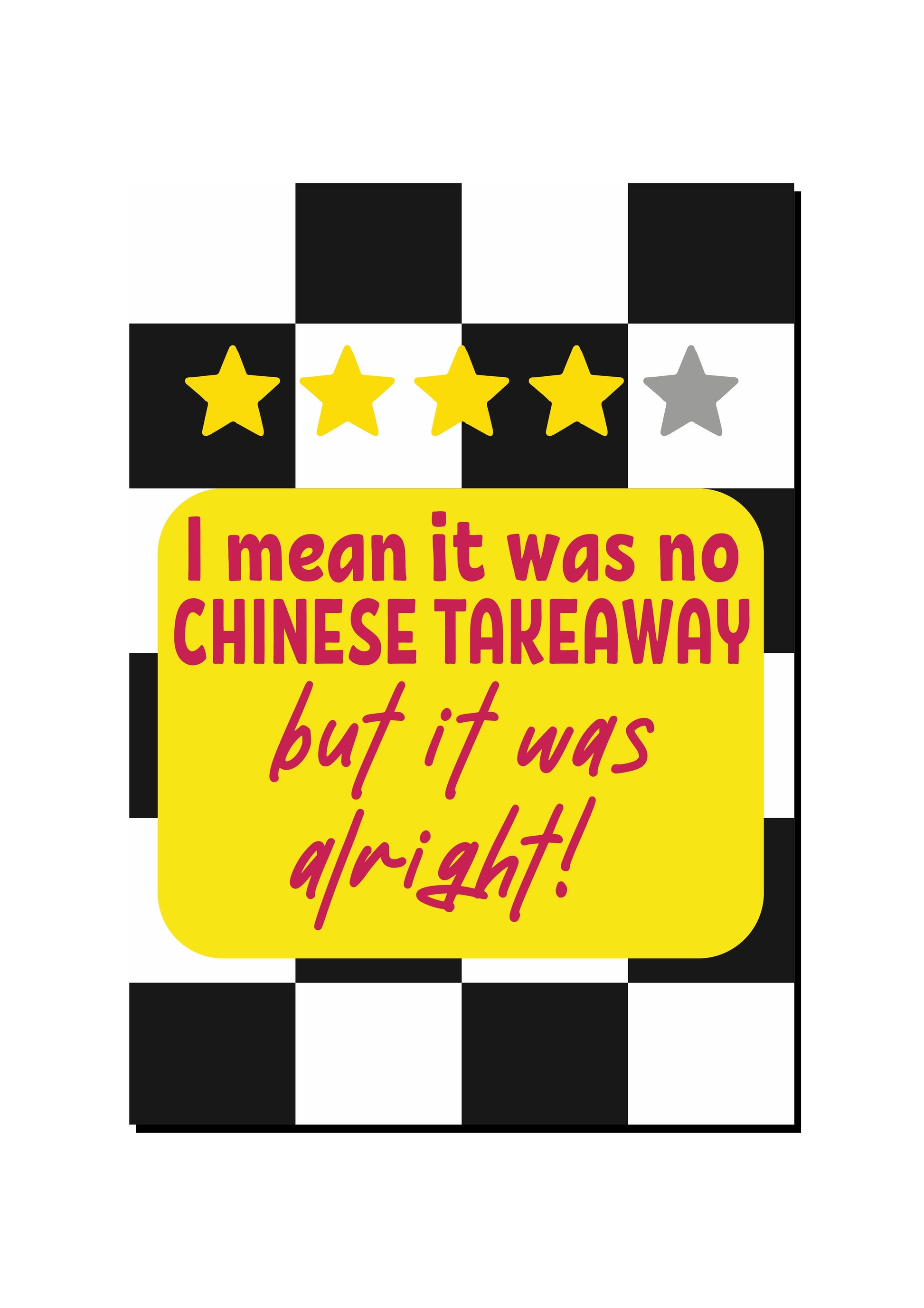 Chinese Takeaway Order art print