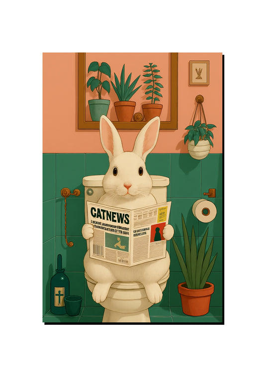 Funny Bunny Wall Art art print
