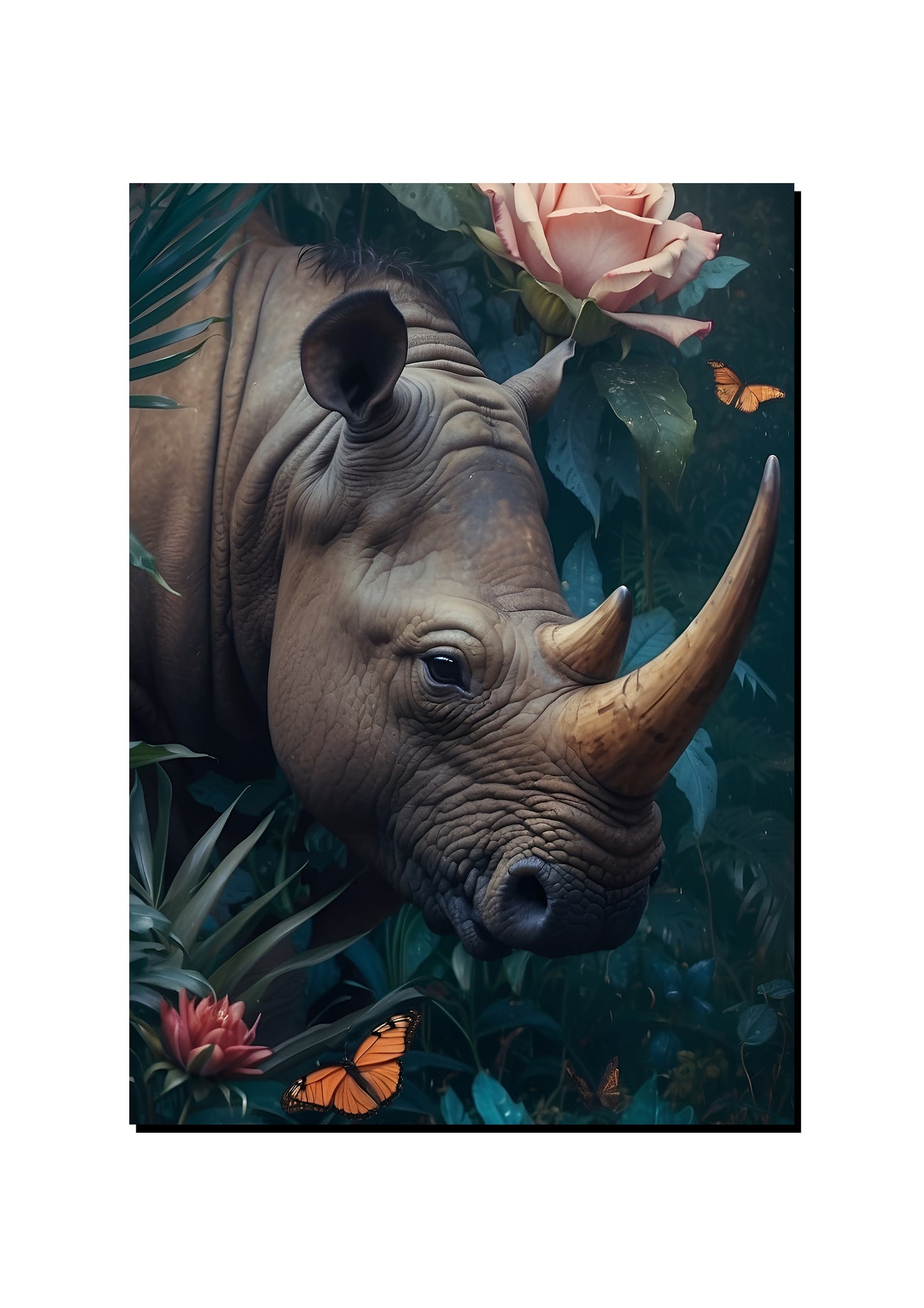 Okapi Wearing a Crown art print