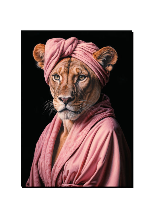 Fossa Carrying an Umbrella art print