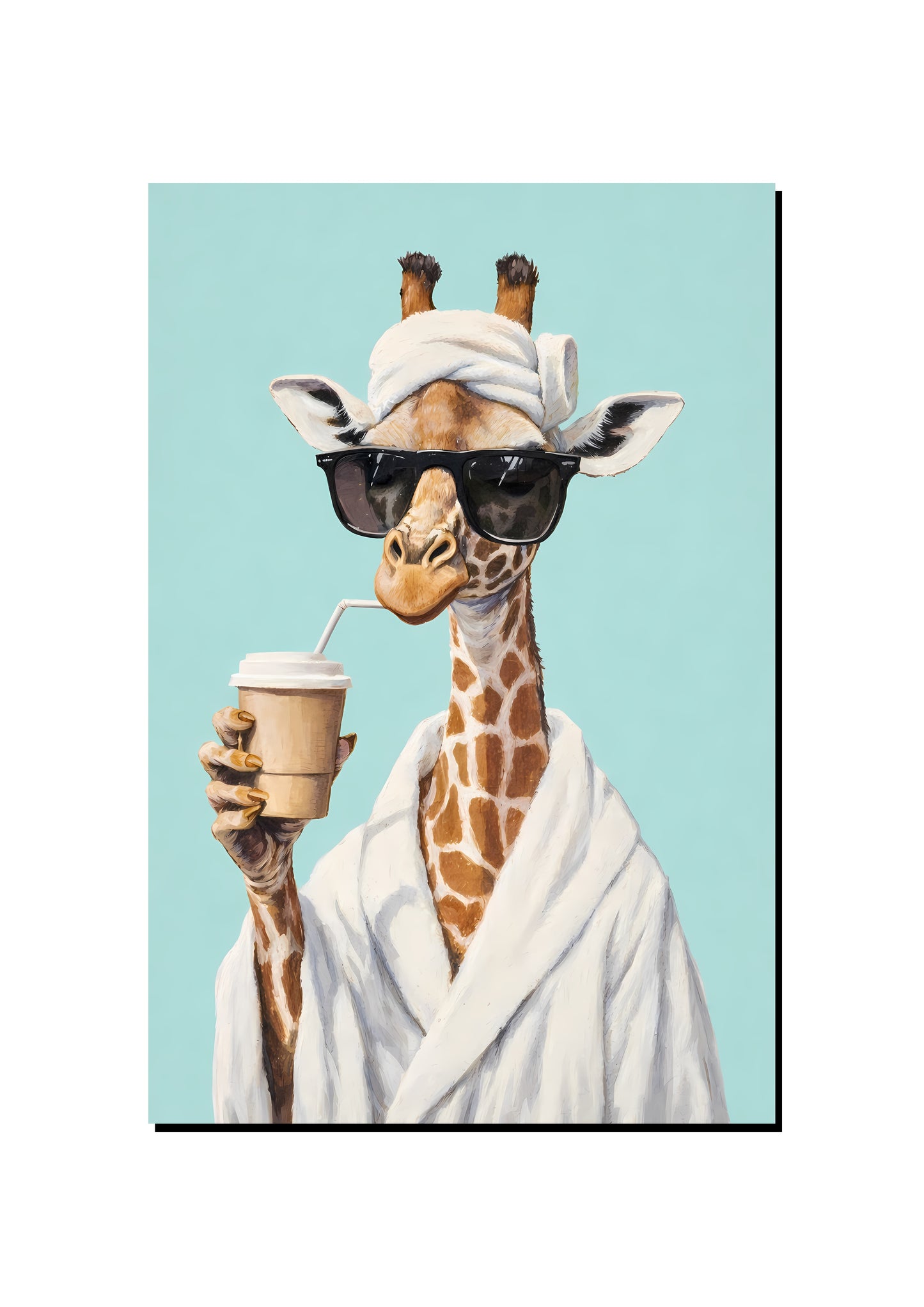 Monitor Lizard Wearing Sunglasses art print