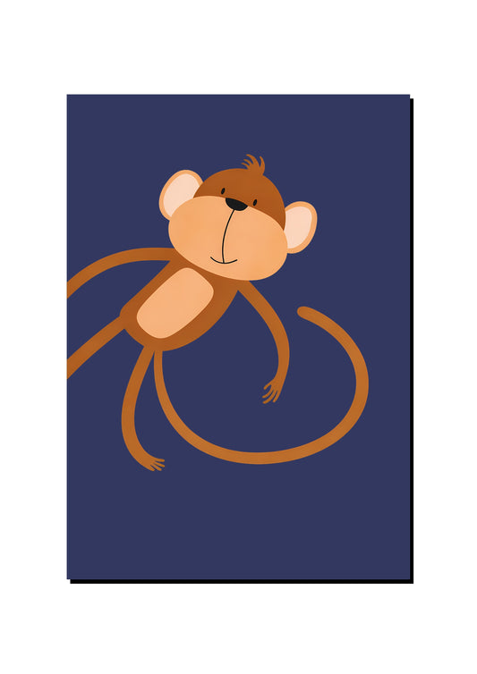 Cute Monkey Wall Art Print art print