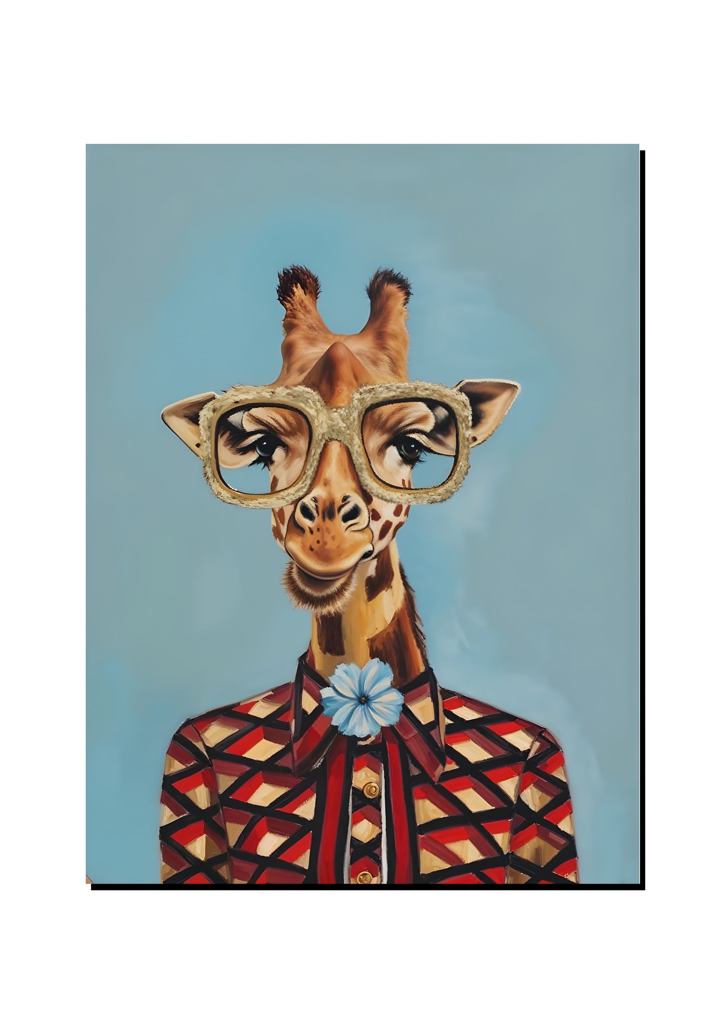Ocelot Reading a Romance Novel art print