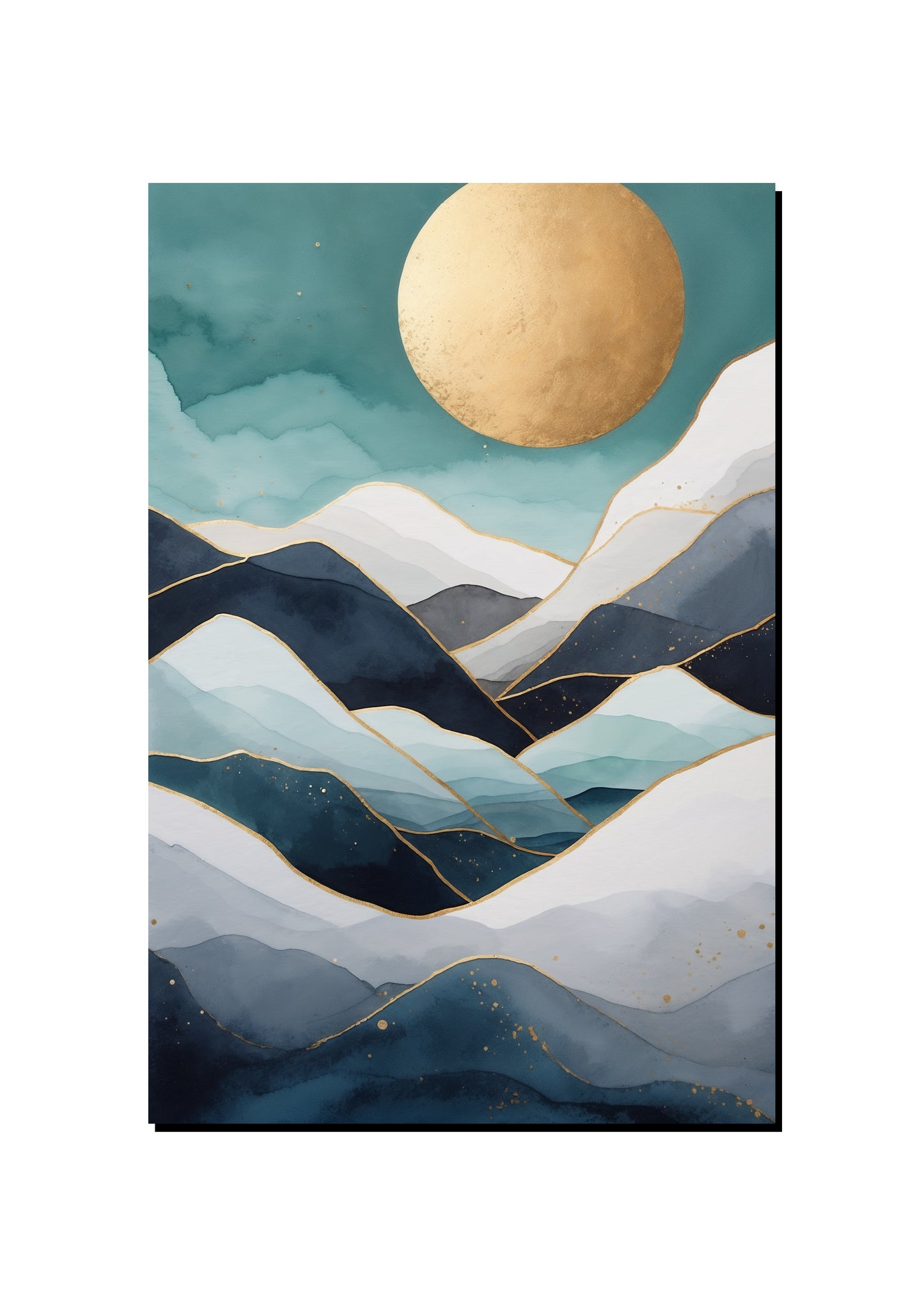 Arctic Hare Carrying an Umbrella art print