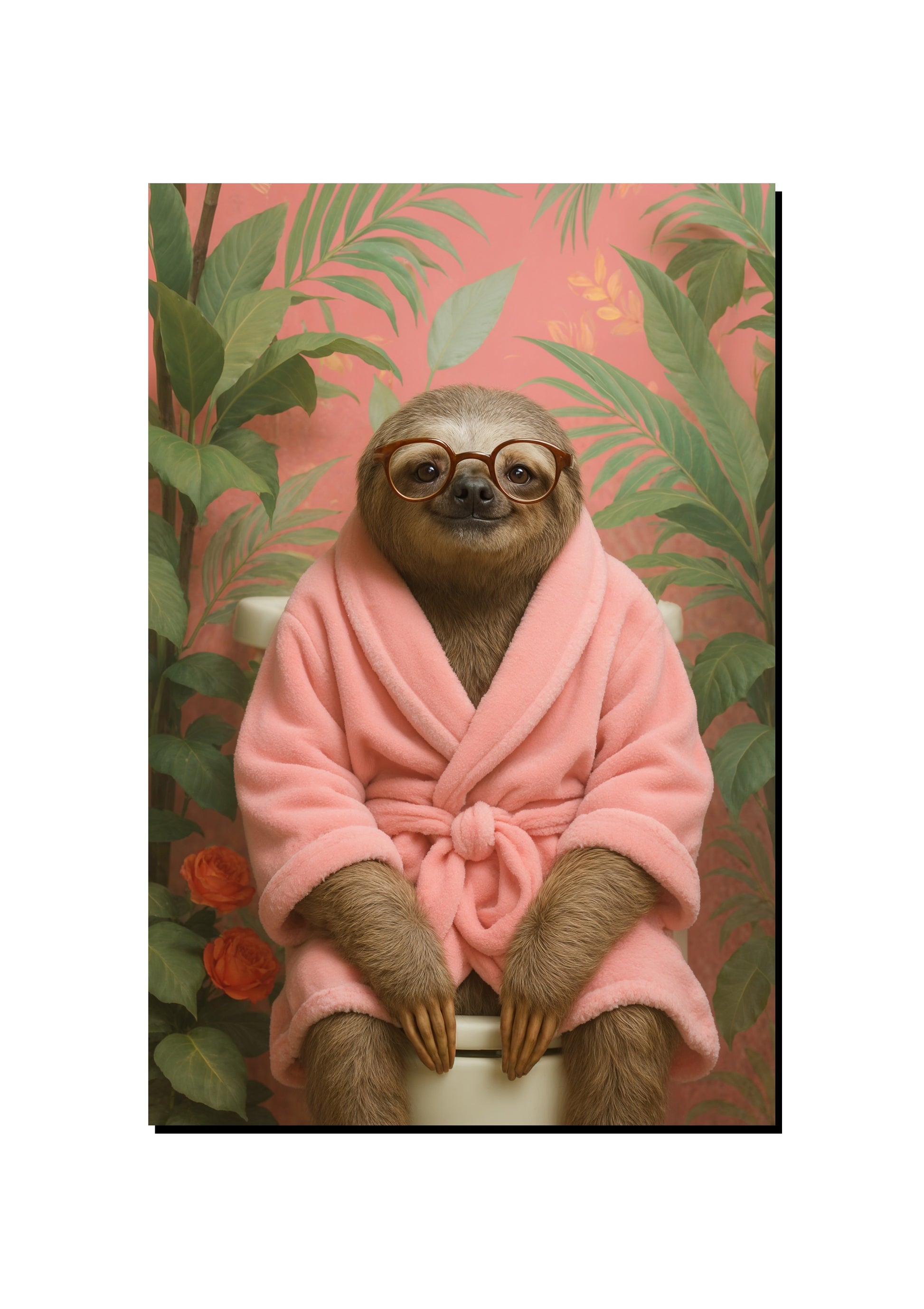 Cute Sloth Wall Art art print