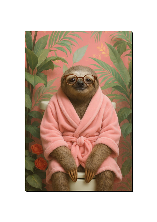 Cute Sloth Wall Art art print