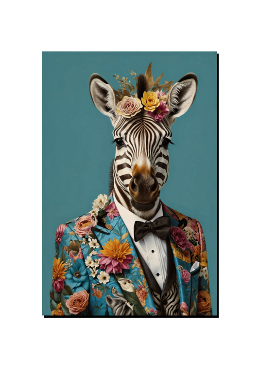 Zebra Portrait Wall Art Print art print