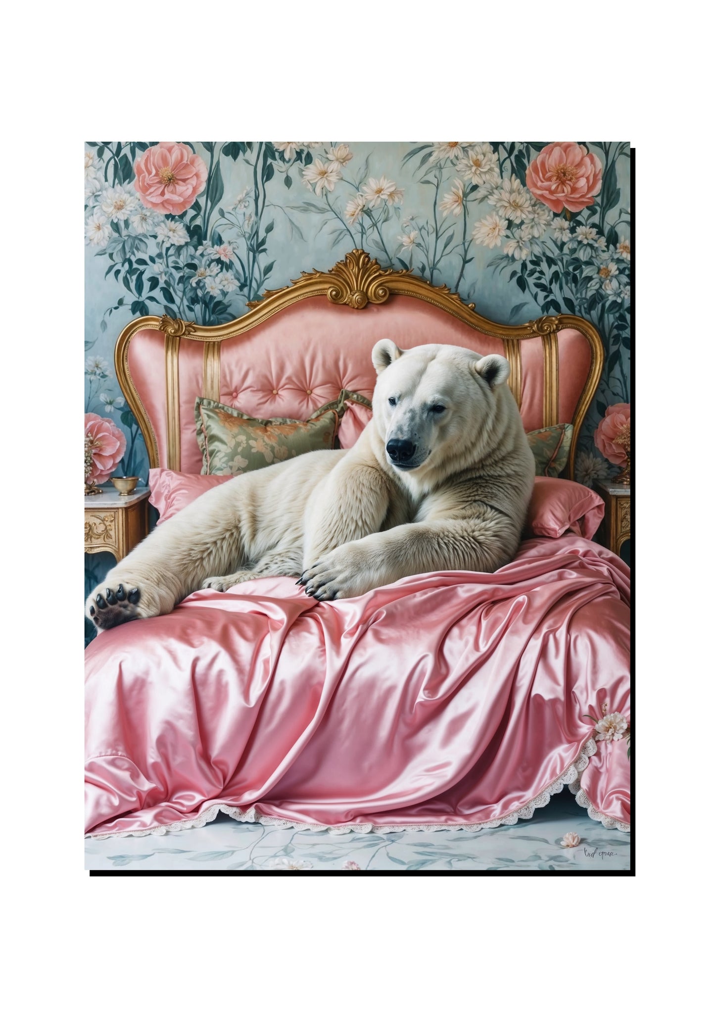Quokka Wearing a Crown art print