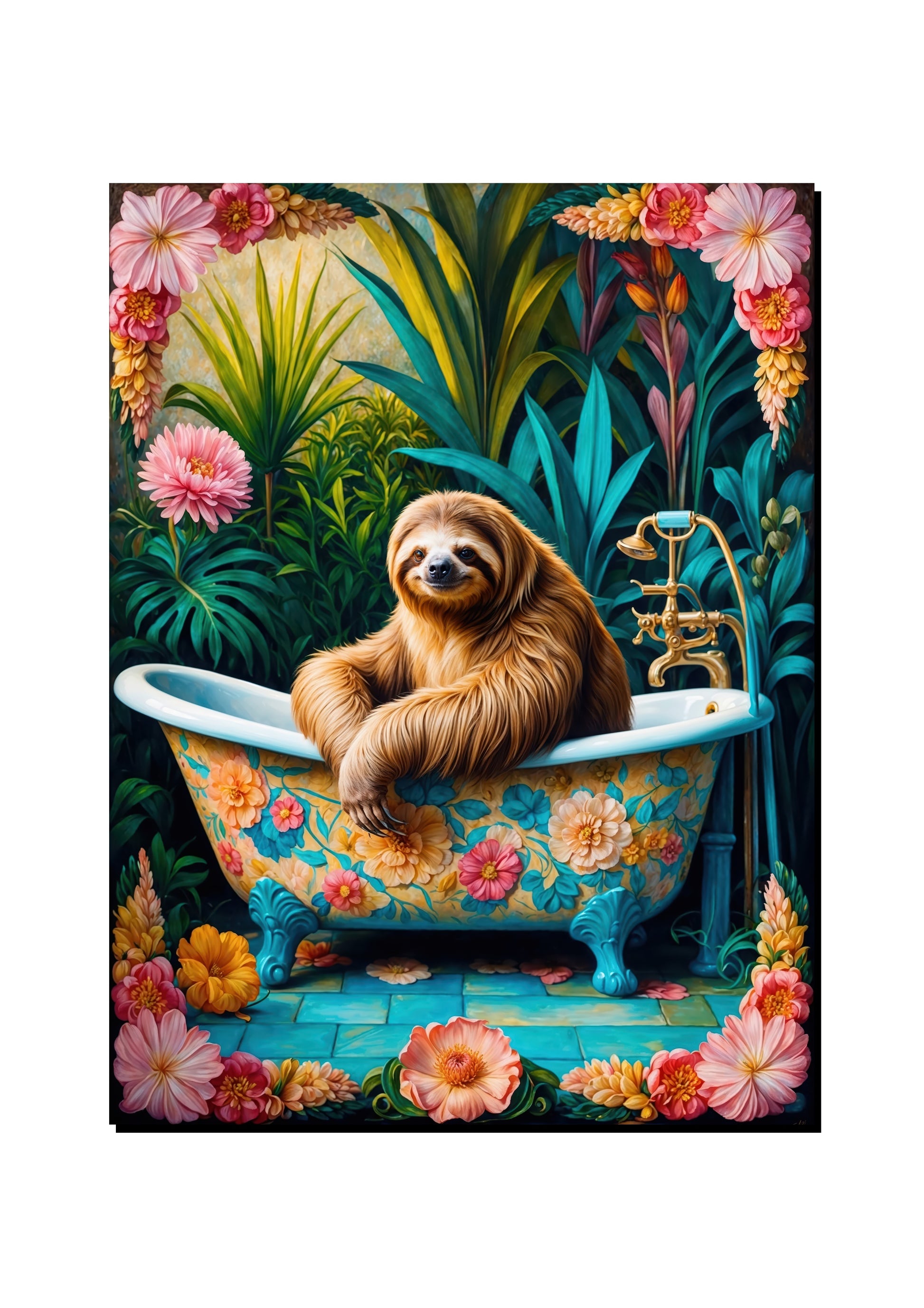 Elk Reading a Romance Novel art print