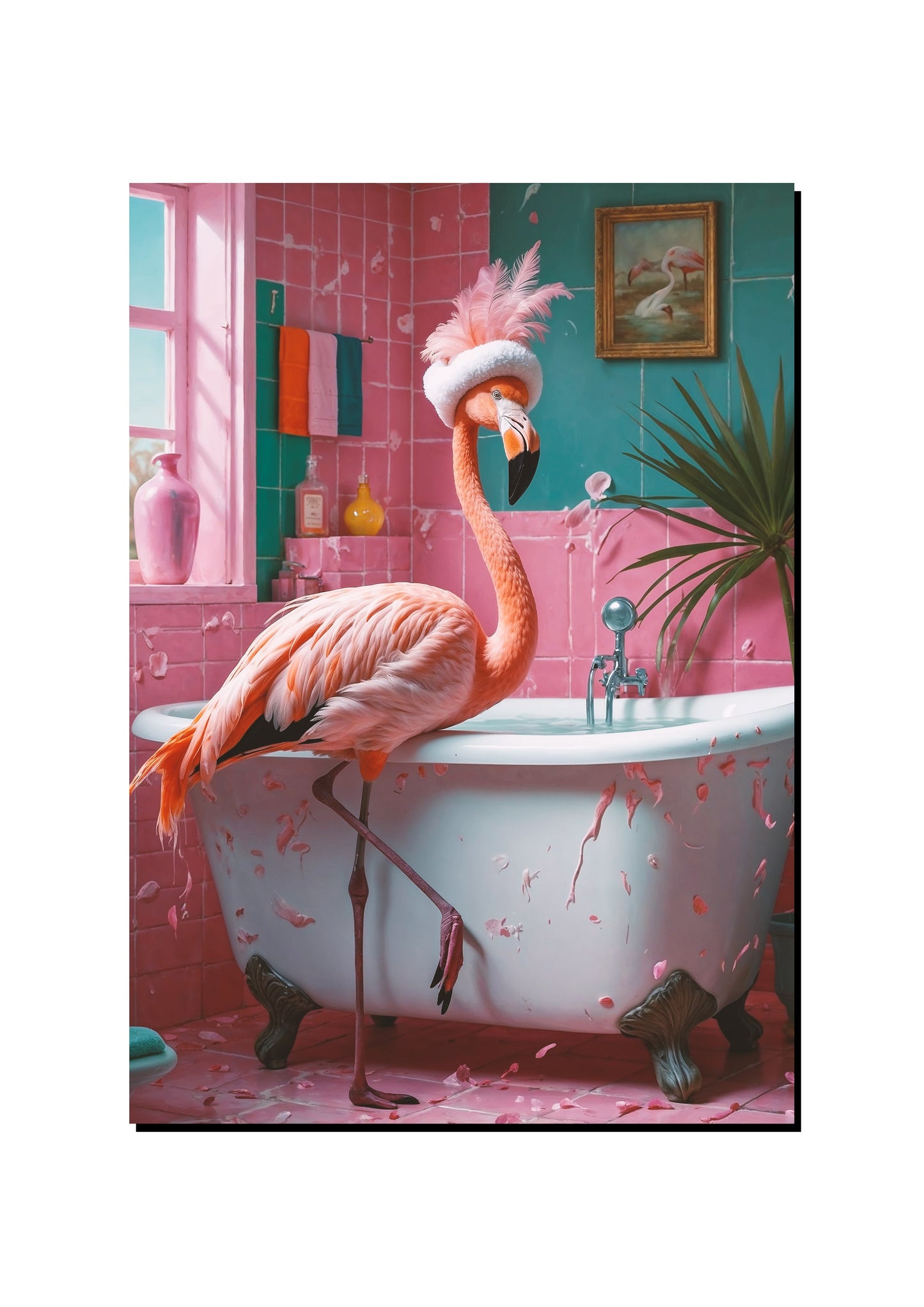 Axolotl Wearing a Crown art print
