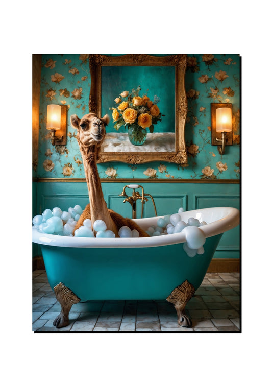 Sitatunga Carrying a Balloon art print
