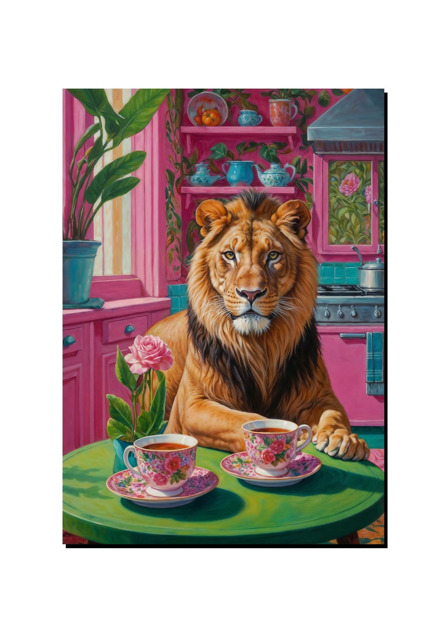 Cats and Earl Grey art print
