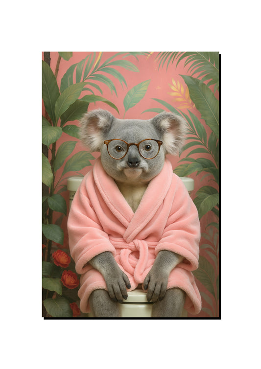 Relaxing Koala Wall Art art print