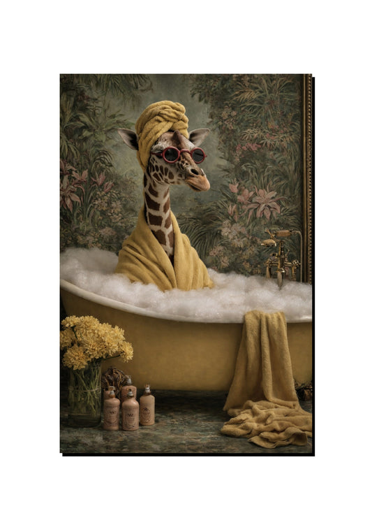 Mandrill Blowing Bubbles art print
