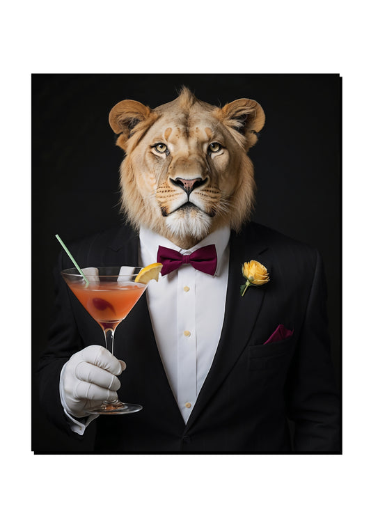 Steenbok Wearing a Bow Tie art print