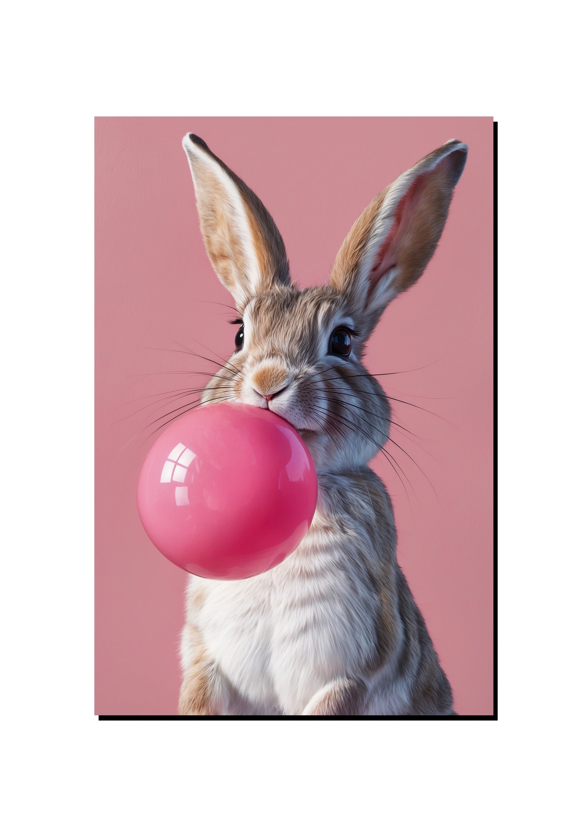 Gibbon Carrying a Balloon art print
