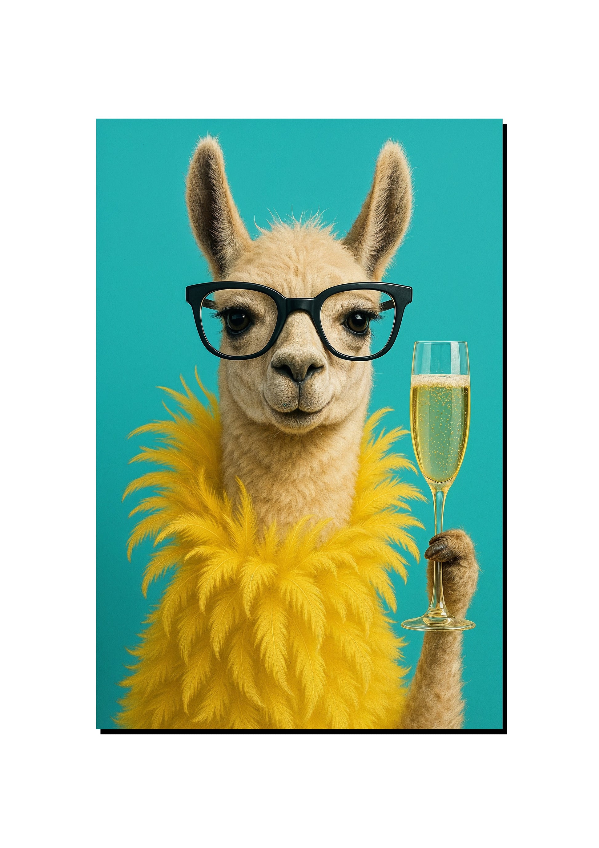 Funny Llama Wall Art art print
