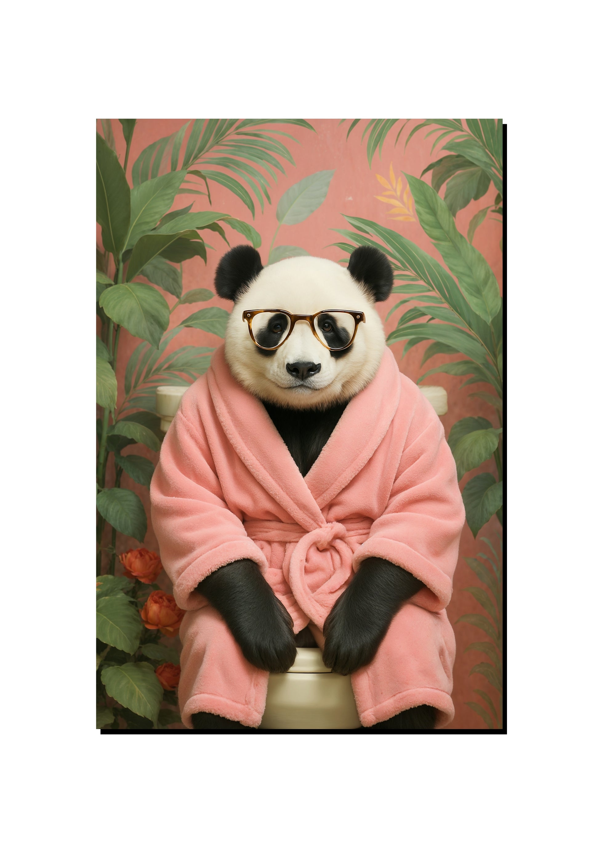 Cute Panda Wall Art art print