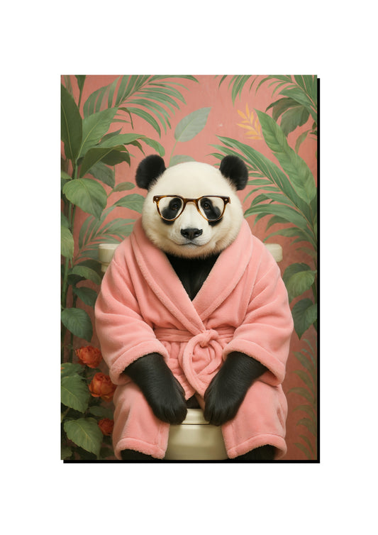 Cute Panda Wall Art art print