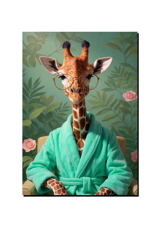 Giraffe Portrait Wall Art Print art print