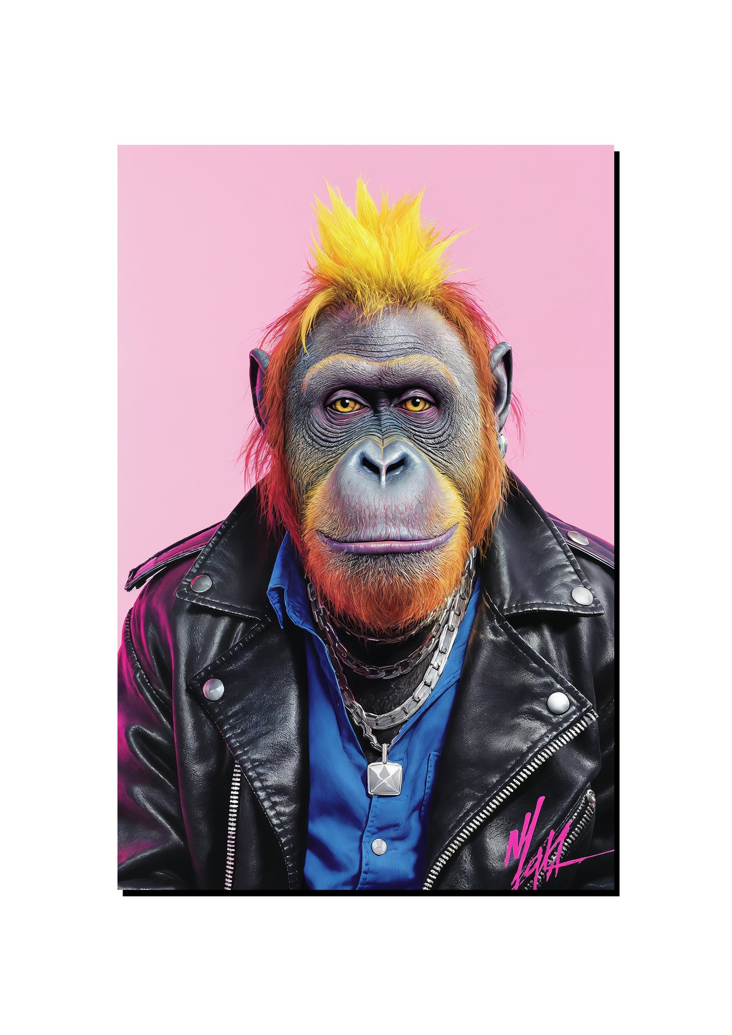 Cool Monkey Wall Art art print