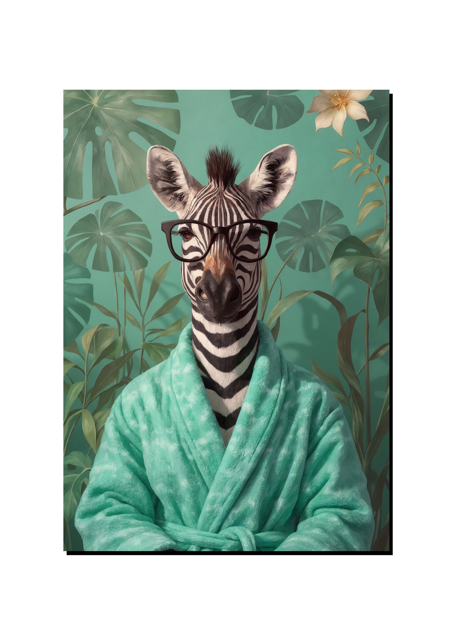 Zebra Portrait Wall Art Print art print