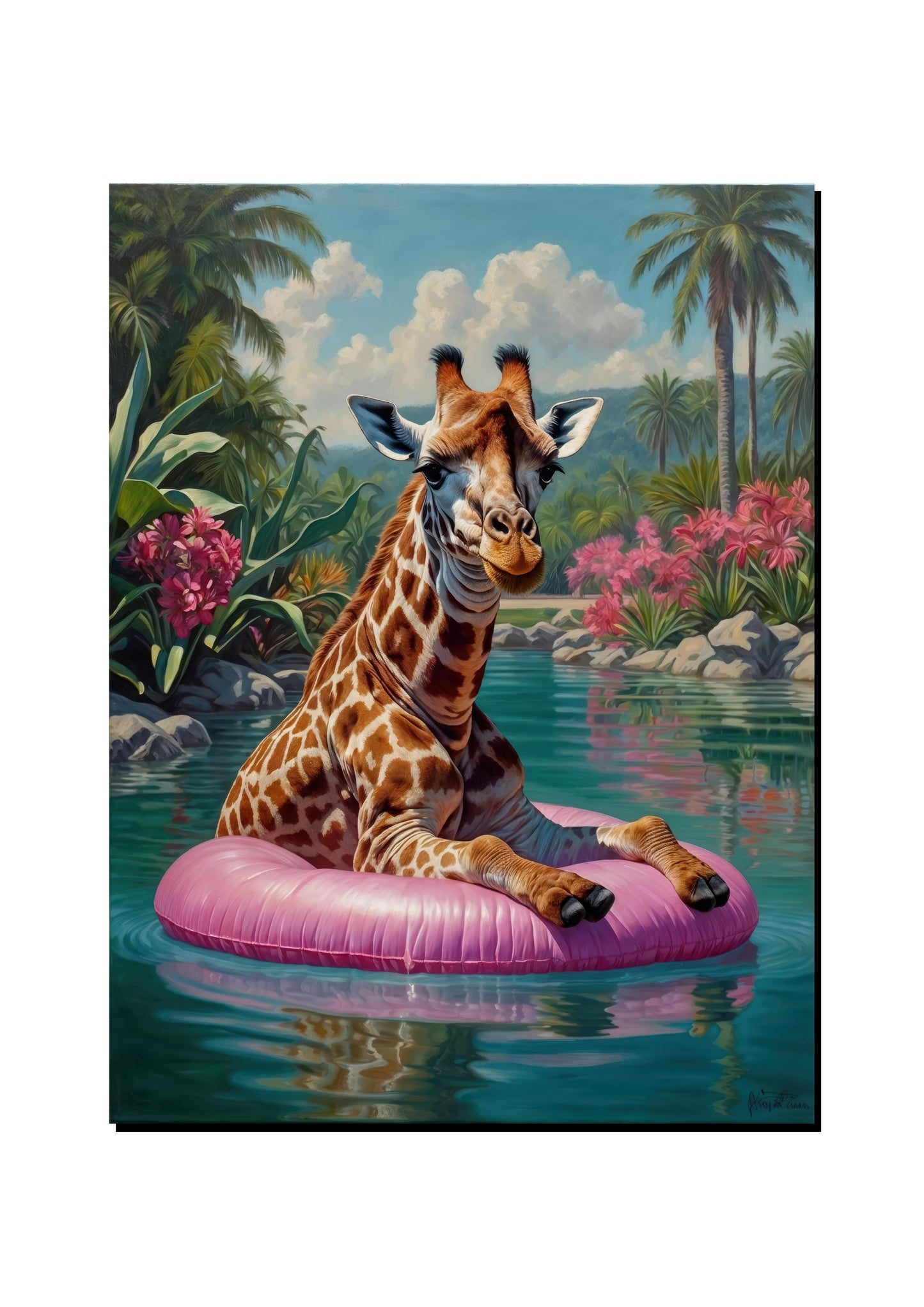 Mudskipper Juggling Cupcakes art print