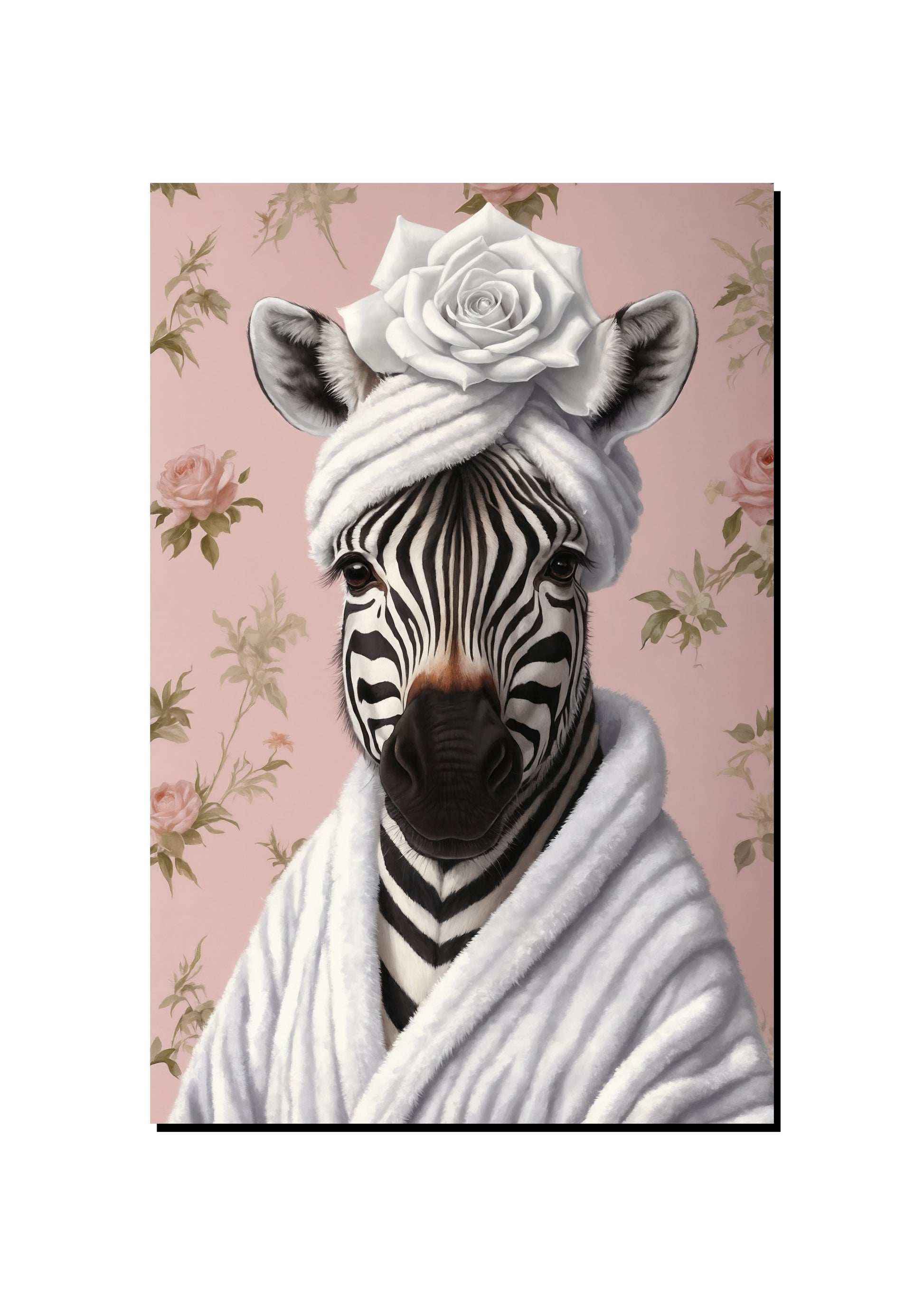 Elegant Zebra Wall Art art print